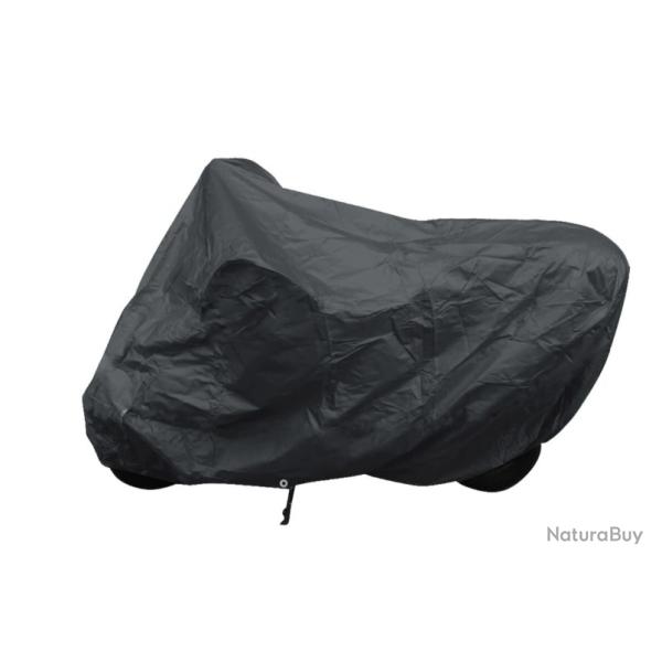 Housse moto gris 246x105x127 cm polyester protection pluie neige intemperie pratique durable