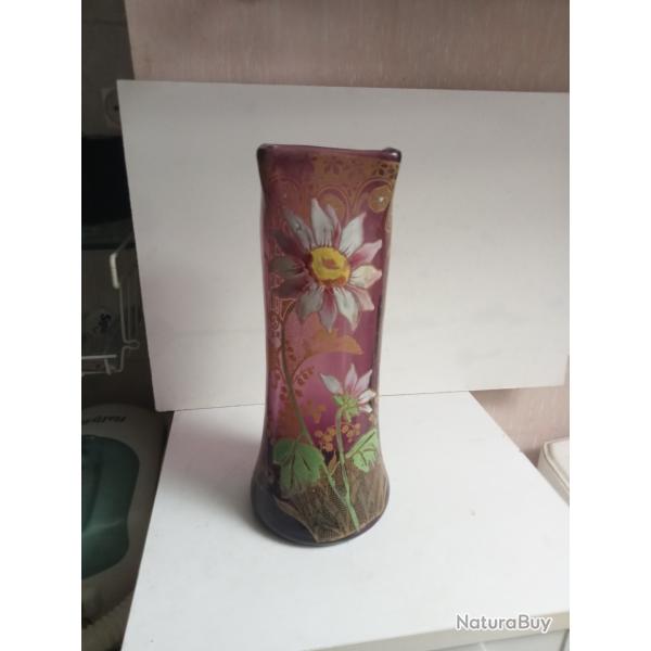 vase legras 1900 �maill� hauteur 29 cm diam�tre 12 cm