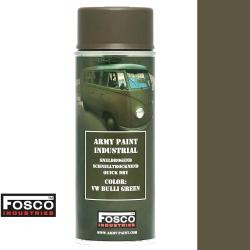 Bombe peinture militaire 400mL VW Bulli Green - a&eacute;rosol r&eacute;sistant