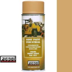 Bombe peinture militaire mate Fosco - BROWN BEIGE RAL 1011 400ml