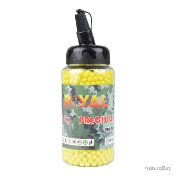 AIRSOFT 6mm BALL PELLETS 0.12g BIBERON 2000 white