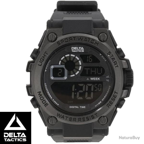Montre Tactique Digitale Militaire Delta Tactics - Chronom�tre �tanche 50m