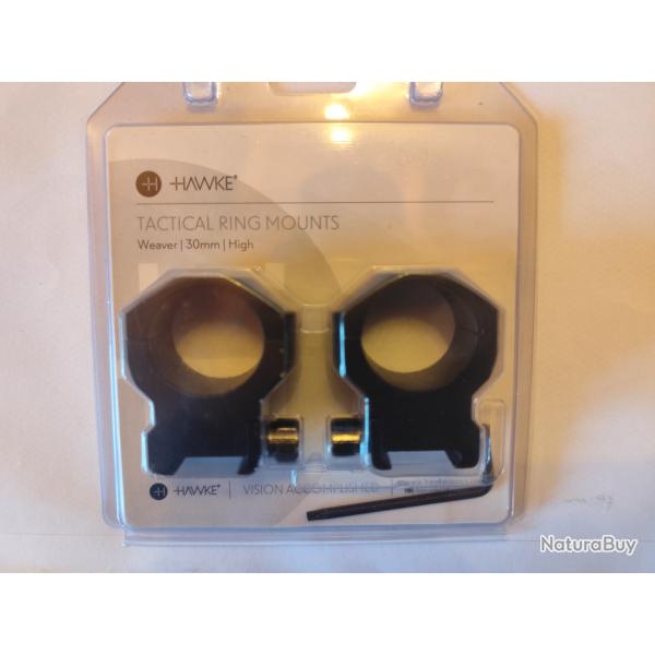 Montage Lunette Hawke Tactical - 30 mm - Weaver Picatinny - BH17