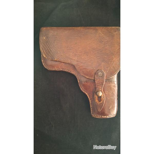 Etuis cuir ancien pour pistolet