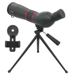 Longue-vue 16-48x65 Zoom Puissant FMC BAK4 &Eacute;tanche avec Tr&eacute;pied et Adaptateur Smartphone Noir