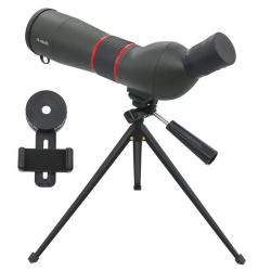 Longue-vue 16-48x65 Zoom Puissant FMC BAK4 &Eacute;tanche avec Tr&eacute;pied et Adaptateur Smartphone Noir