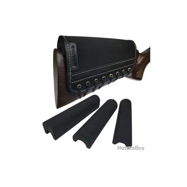 Appuis joue en cuir / n�opr�ne marron - LIVRAISON GRATUITE