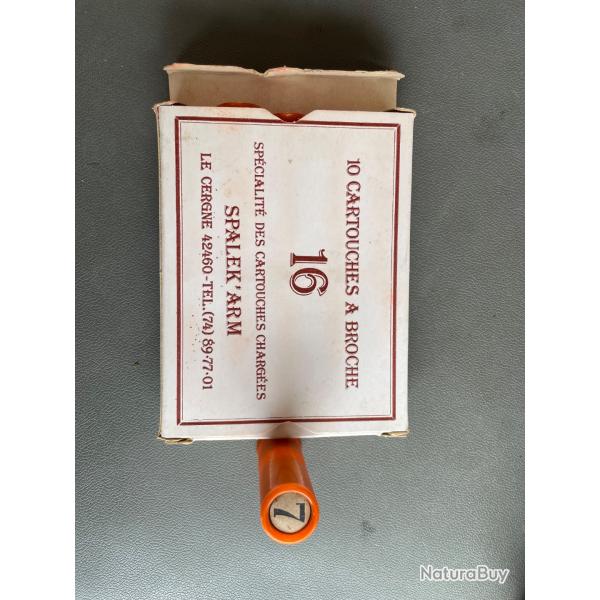1 bo�te de cartouches � broche calibre 16 plomb