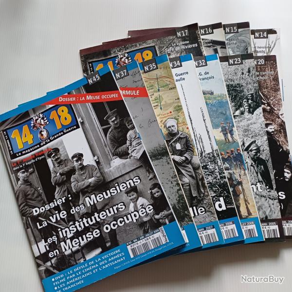 Magazines de la grande guerre 14 18 (lot de 11)