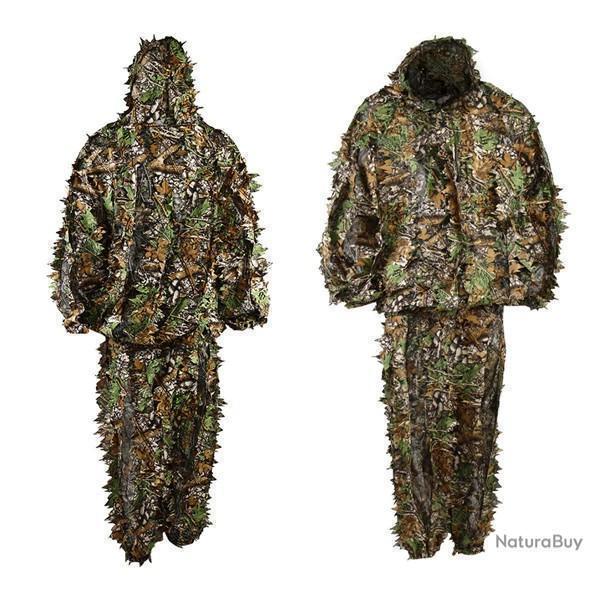 Tenue de chasse ghillie sniper ultra l�g�re - camouflage for�t - LIVRAISON GRATUITE