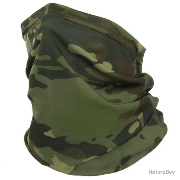Tour de cou camouflage modulable - multicam
