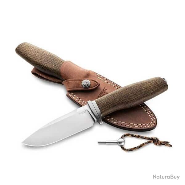 Couteau fixe LionSTEEL "ACHA" micarta vert AH.BLG