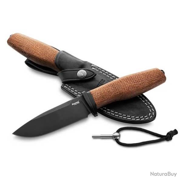 Couteau fixe LionSTEEL "ACHA" micarta naturel AHB.BLN