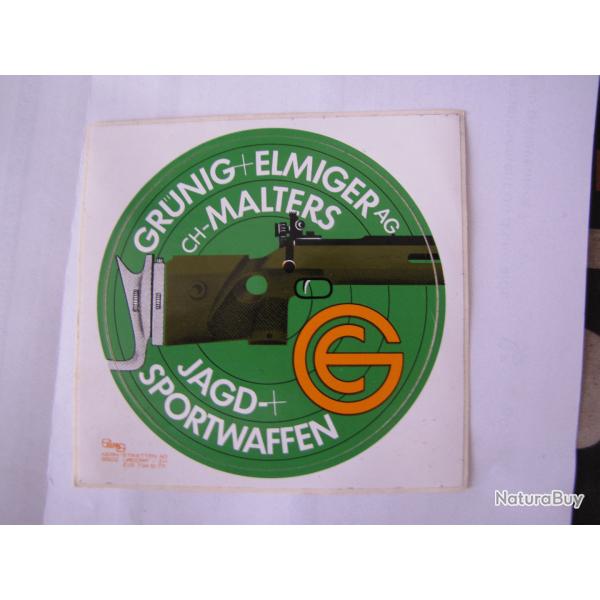 Autocollant GRUNING ELMIGER