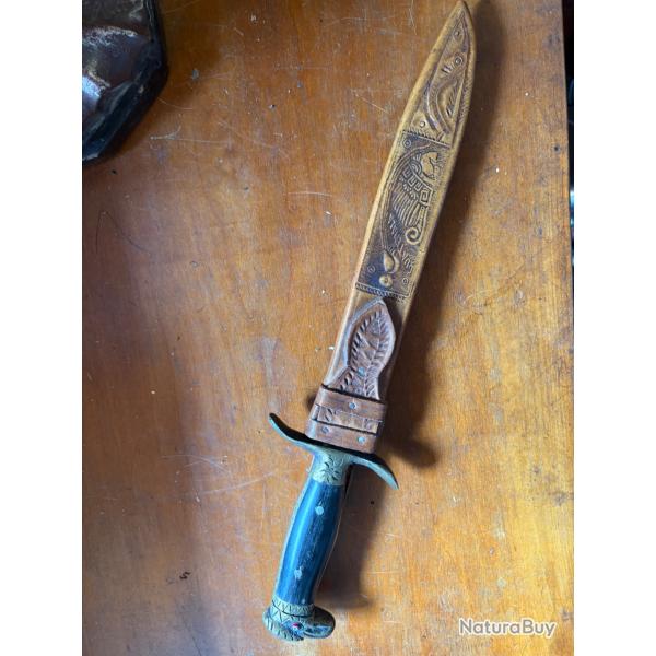 Ancien poignard indien Am�rique du Sud Guatemala