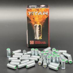 Bo&icirc;te de 50 balles &agrave; blanc Titan 9mm PAK