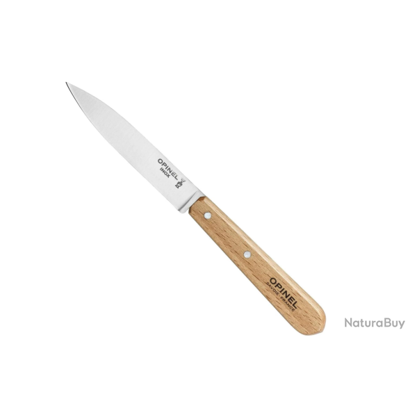 Opinel 112 Couteau inox d'office manche bois naturel