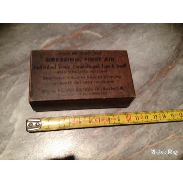 pansement US de WW2 , pour pochette individuelle modele burson knitting