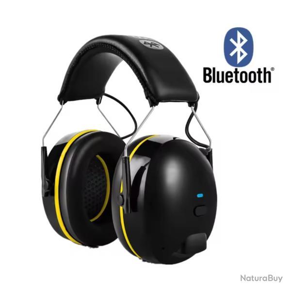 Casque Antibruit Bluetooth 5.0 PRO - R�duction 28 dB NRR, Micro & Appels Mains Libres, 60h Autonomie