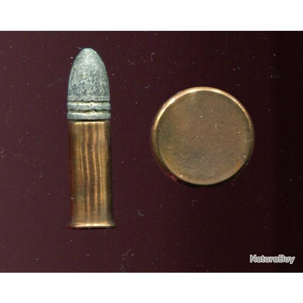 .46 Carbine Rimfire - tui cuivre de 28.1 mm - Trs rare cartouche USA de la Guerre de Scession