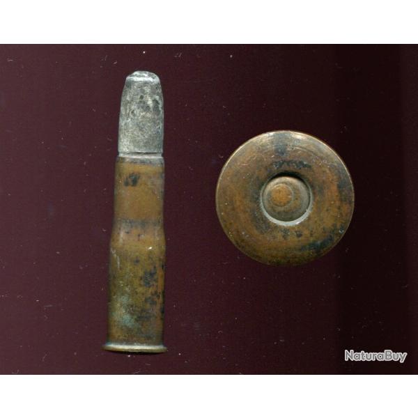 .40-50-265 Sharps Necked - rare calibre US - balle plomb - �tui laiton de 43.2 mm