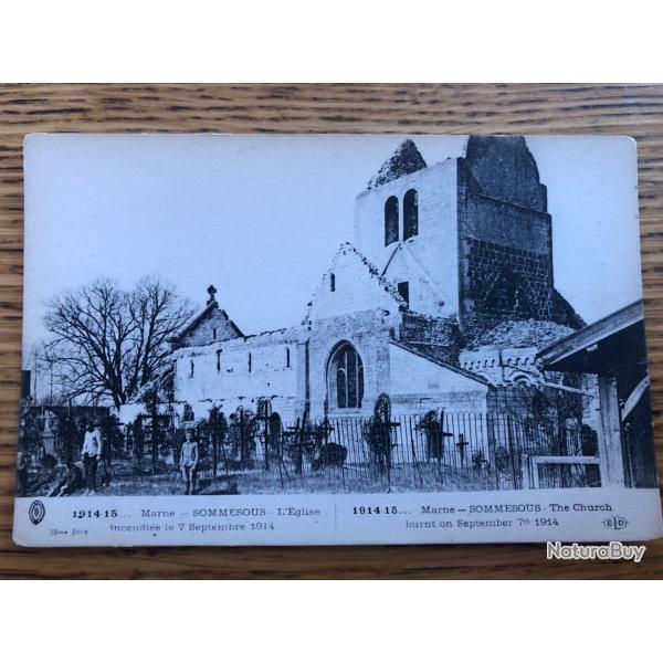Carte postale: Marne, Sommesous 1914