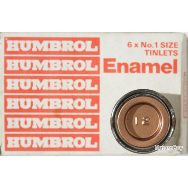 Pot de peinture Humbrol - Enamel No 12 Copper Plate - 1/2 Oz