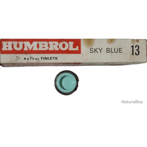 Pot de peinture Humbrol - Enamel No 13 Sky Blue - 1/2 Oz