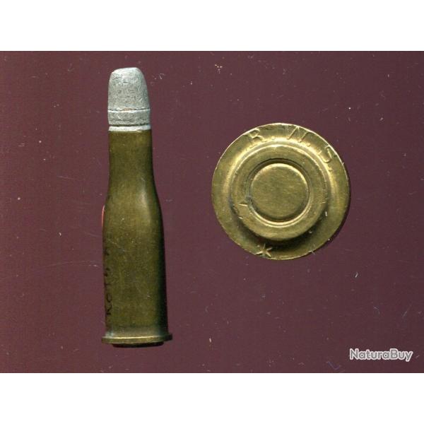 8 x 47 R Schutzen - TRES RARE Calibre Allemand - marquage en relief : RWS *