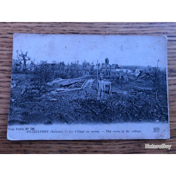 Carte postale: Feuilleres (Somme) 1914-1918
