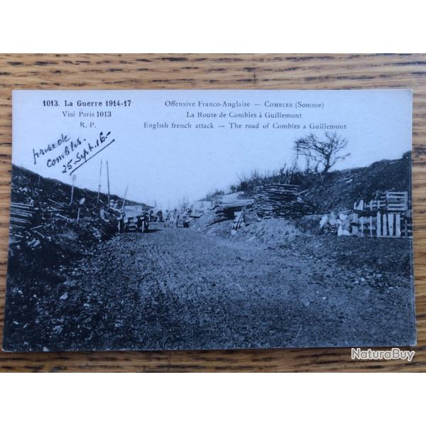 Carte postale: Combles (Somme) 1914-1917