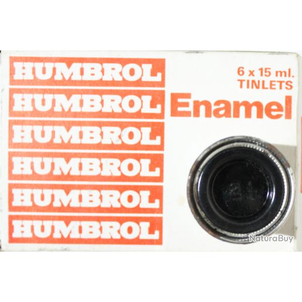 Pot de peinture Humbrol - Enamel No 21 Black - 1/2 Oz