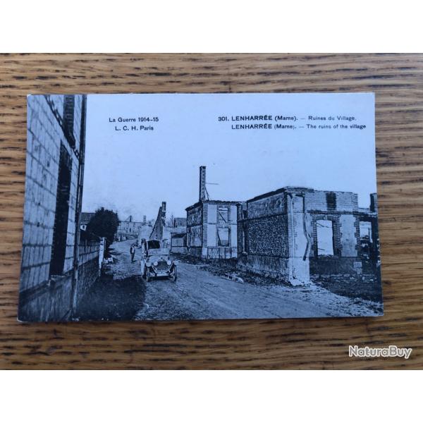 Carte postale: Lenharr�e (Marne) 1914-1915