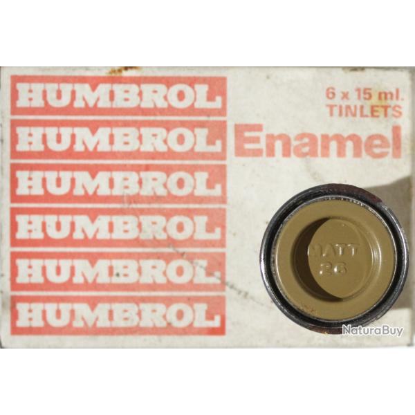 Pot de peinture Humbrol - Enamel No 26 Matt Khaki - 1/2 Oz