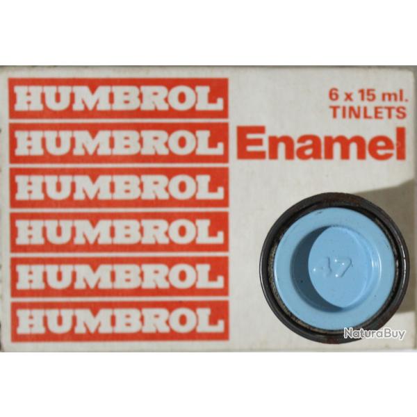 Pot de peinture Humbrol - Enamel No 47 Sea Blue - 1/2 Oz