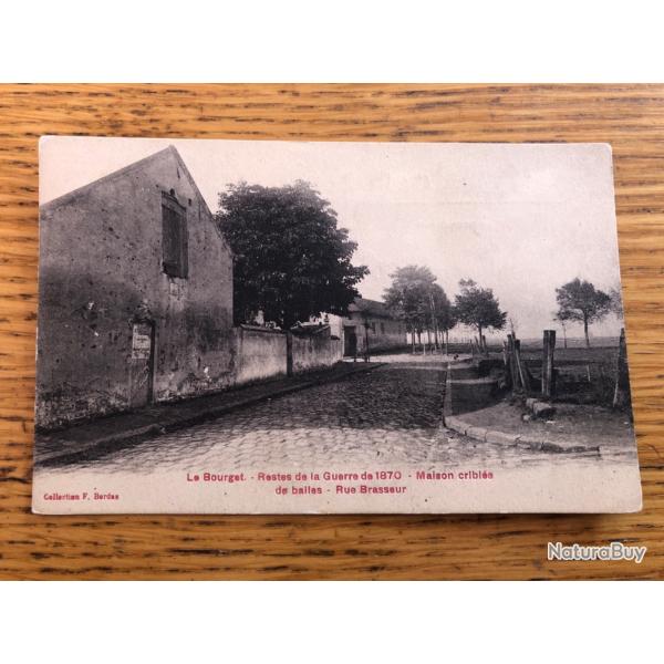Carte postale: Le Bourget, restes de la Guerre de 1870