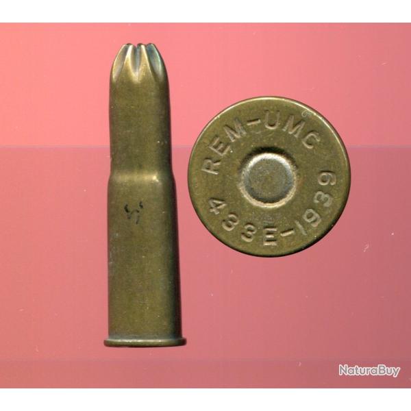 .433 Remington Egyptien - grenaille cubique - �tui laiton ferm� rosette 7 plis - REM-UMC 433E-1939
