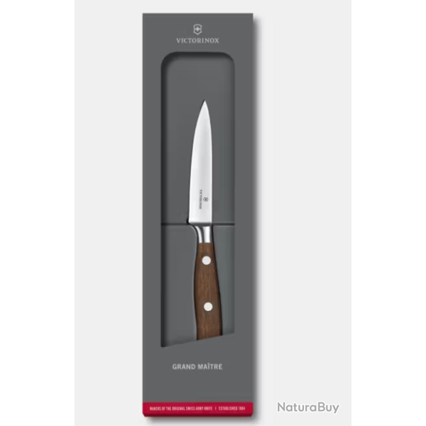 Victorinox Grand Matre 7.7200.10G - Couteau d'Office Forg, Lame 10 cm, Manche Bois d'rable