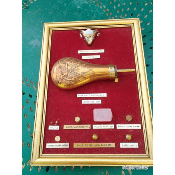 Cadre pour rechargement avec poire � poudre vide