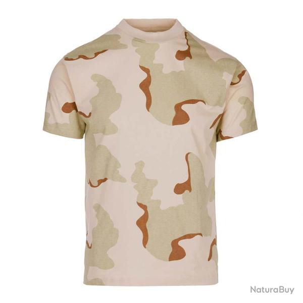 Tee-shirt camouflage 100% coton (Couleur Camouflage D�sert 3clr, Taille 3XS)