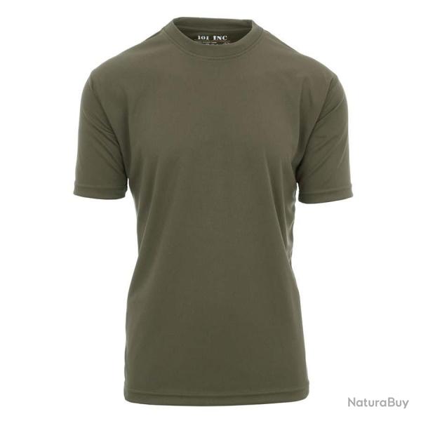 Tee shirt tactique  schage rapide manches courtes Couleur Vert