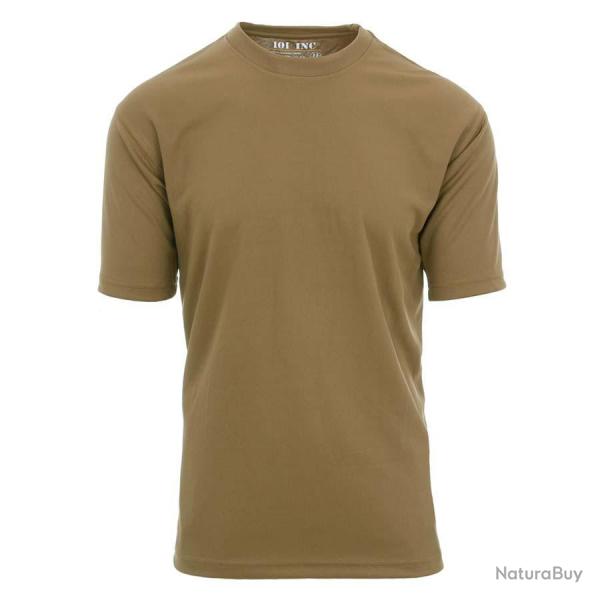 Tee shirt tactique  schage rapide manches courtes Couleur Coyote