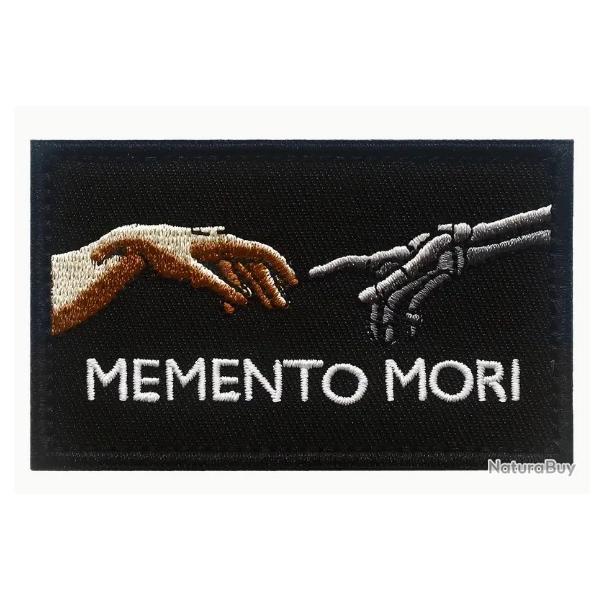 Ecusson/patch - Memento Mori - velcro - Livraison gratuite
