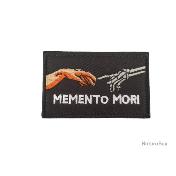 Ecusson/patch - Memento Mori - velcro - Livraison gratuite