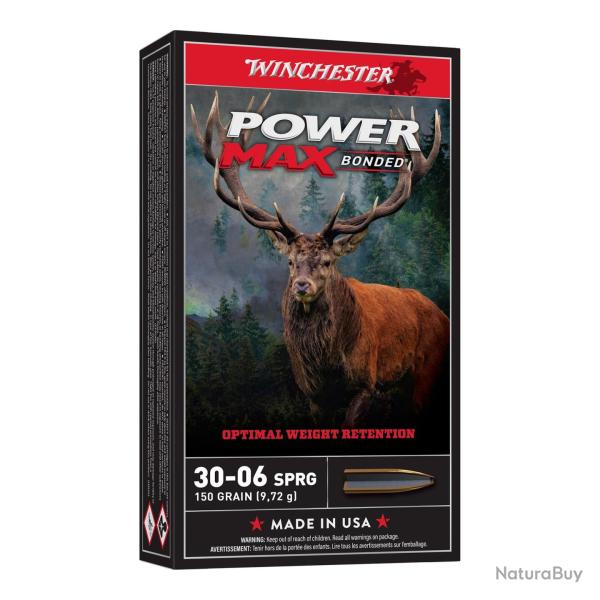 WINCHESTER 30-06 SPRG POWER MAX BONDED 150gr x20