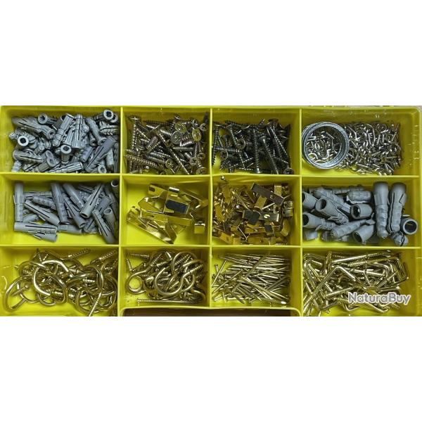 coffret de fixations pour cadres, tableaux