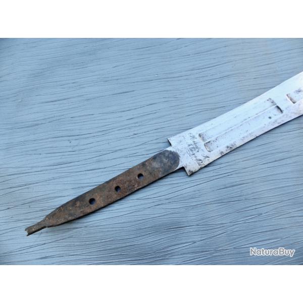 Lame de glaive d'artillerie mle 1816 fabrique en 1818