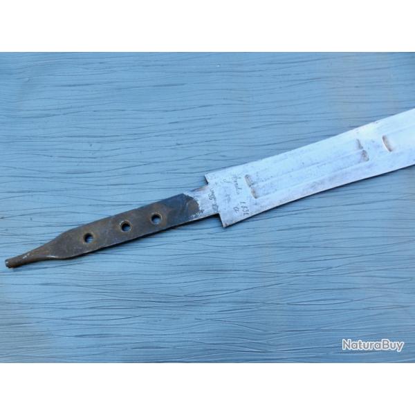 Lame de glaive d'artillerie mle 1816 fabrique en 1831