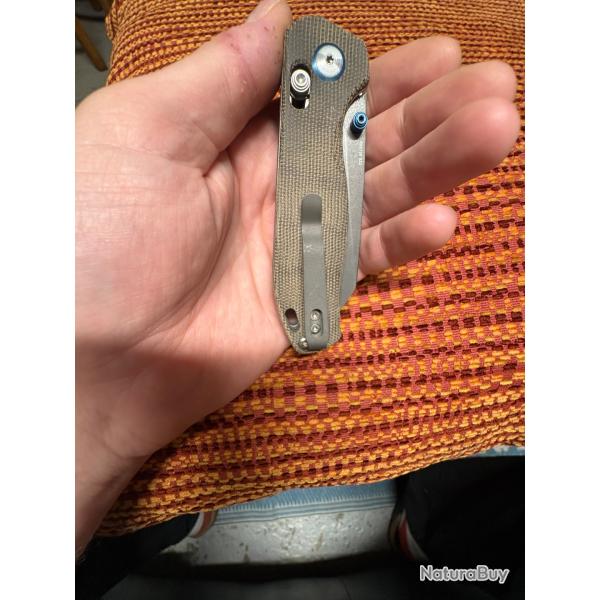 Olight Rubato 2 - Couteau de Poche Pliant EDC avec Verrouillage de Type Rail-lock