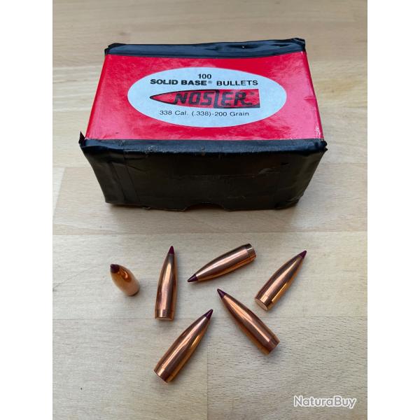 Ogives NOSLER BALLISTIC TIP calibre .338 - 200 grsR�f: 39595
